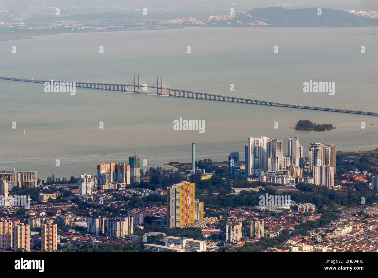 Aerial view of Penang bridge, Malaysia Stock Photo Alamy
