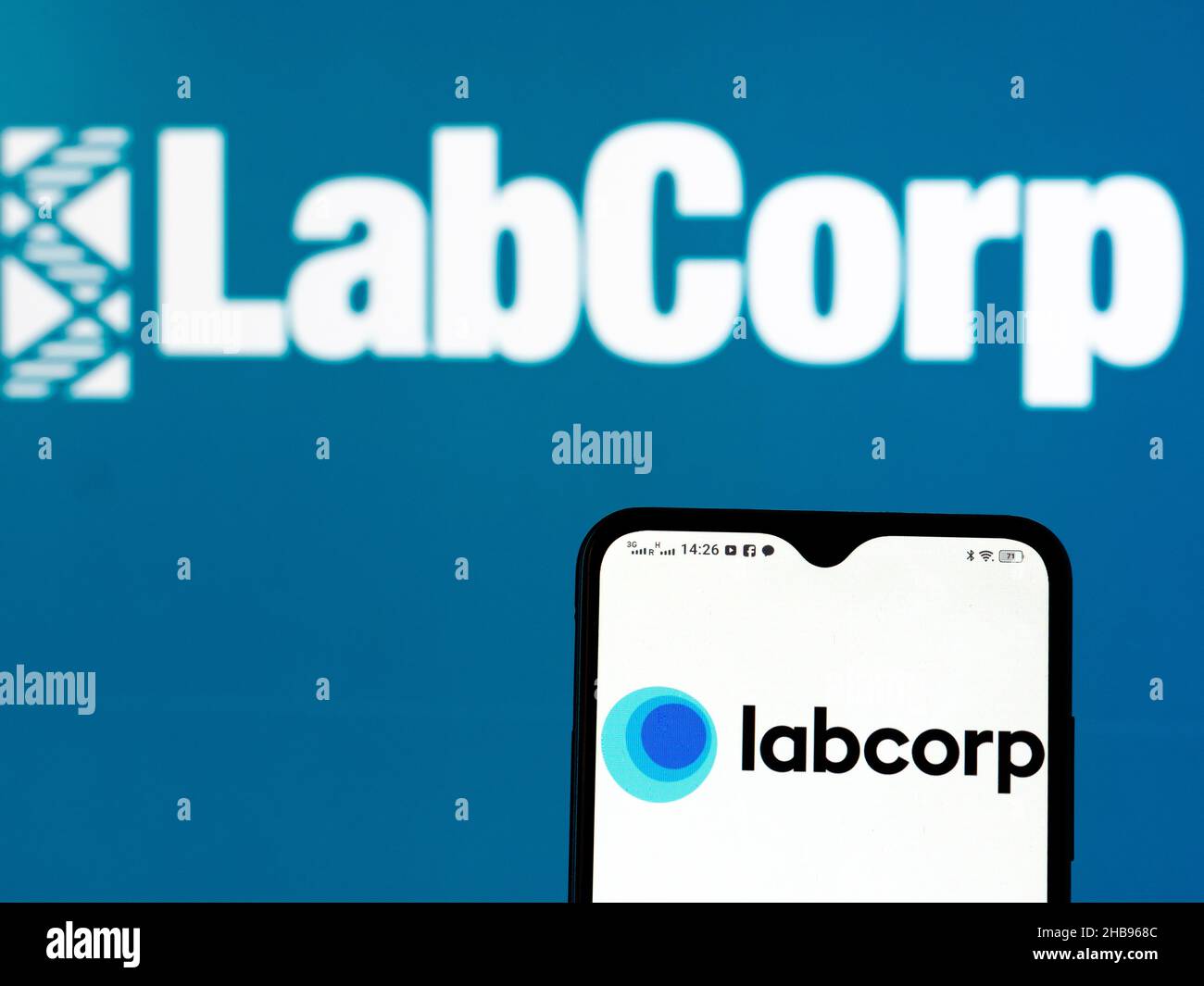 In this photo illustration Laboratory Corporation of America Holdings