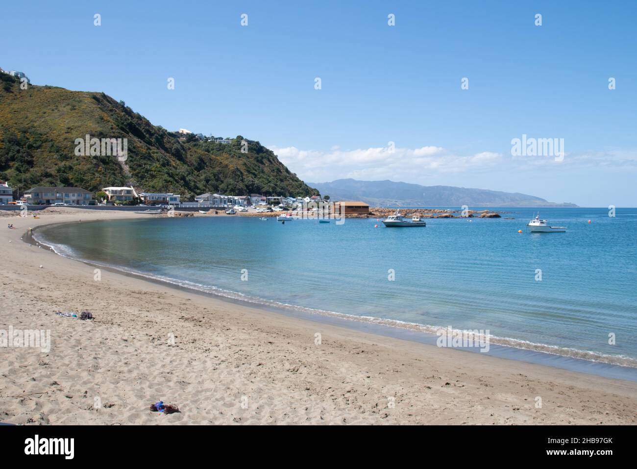Island Bay, Wellington, New Zealand Stock Photo Alamy