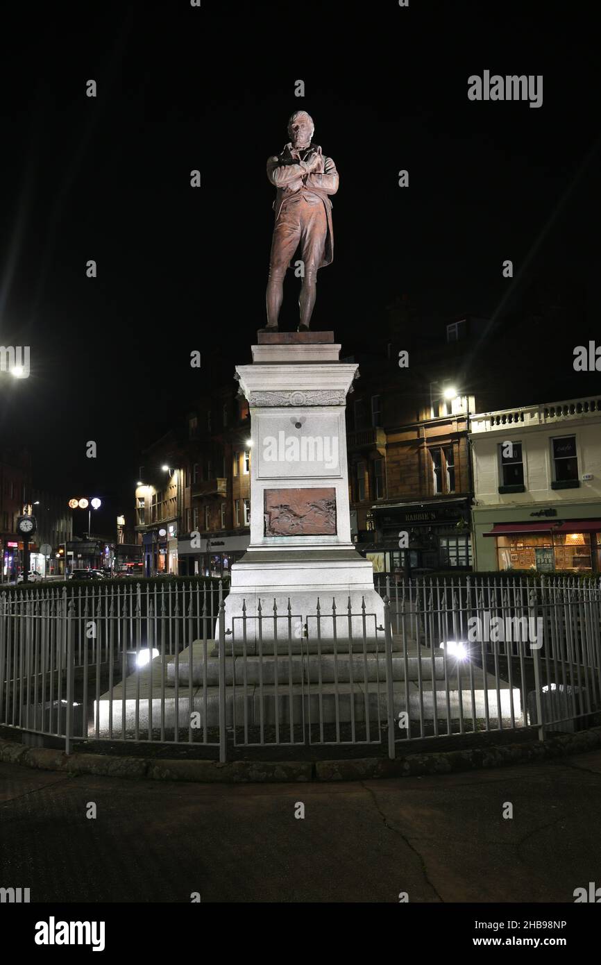 Ayr, Ayrshire, Scotland, UK. Christmas Lights and decorations around