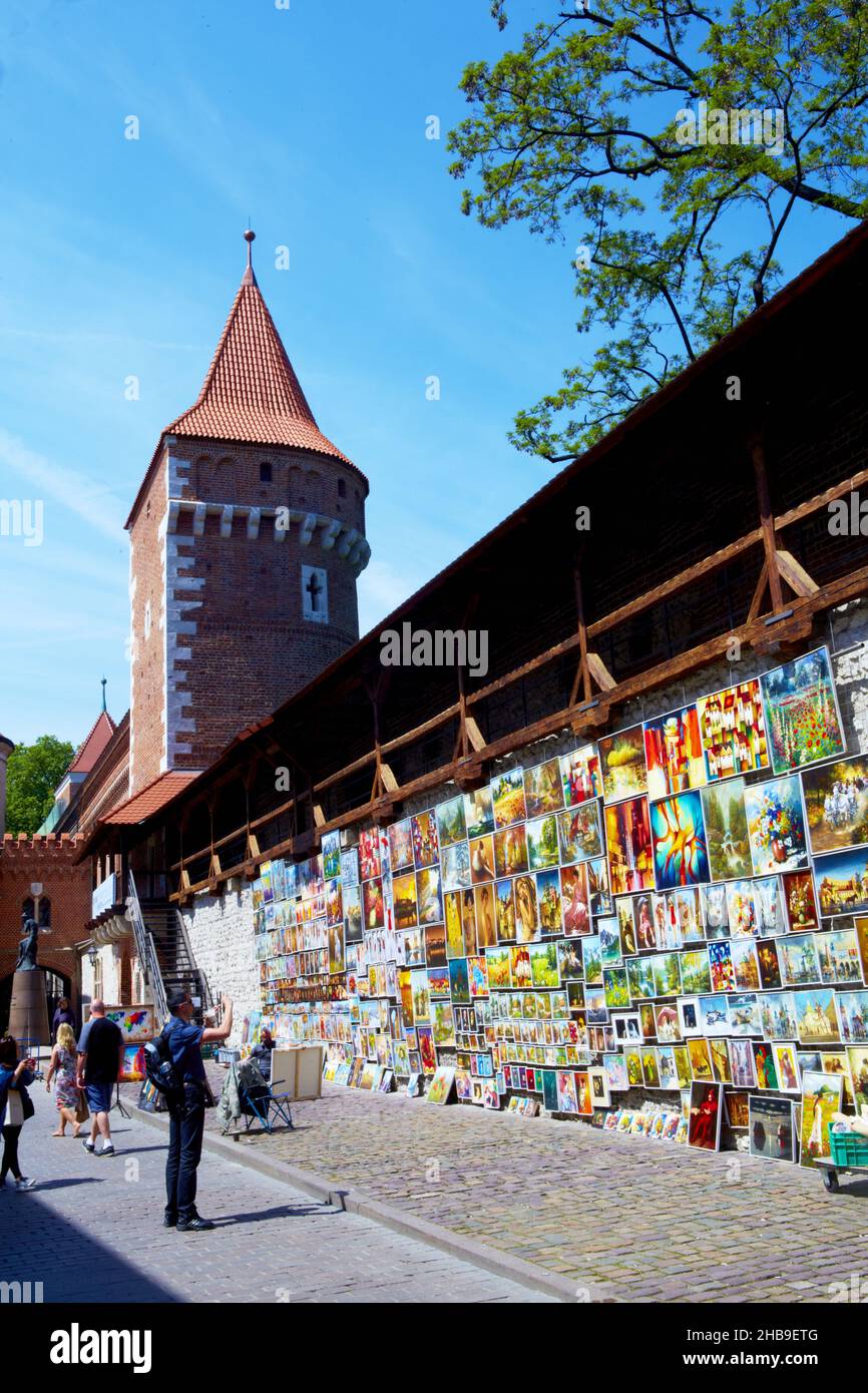 Poland, Cracow, walls. Stock Photo