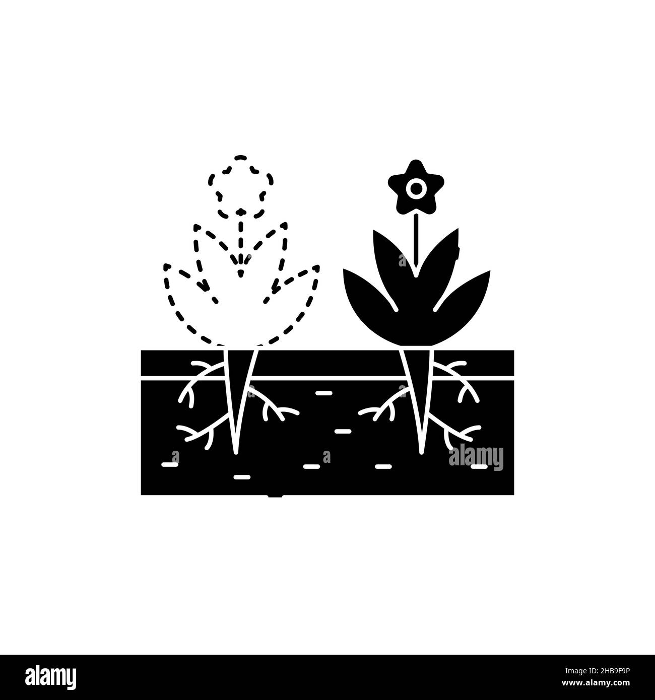 Weeding olor line icon. Garden service. Pictogram for web page, mobile ...
