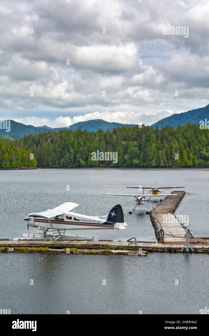 Canada, British Columbia, Prince Rupert, Seal Cove, Seaplane Base Stock Photo