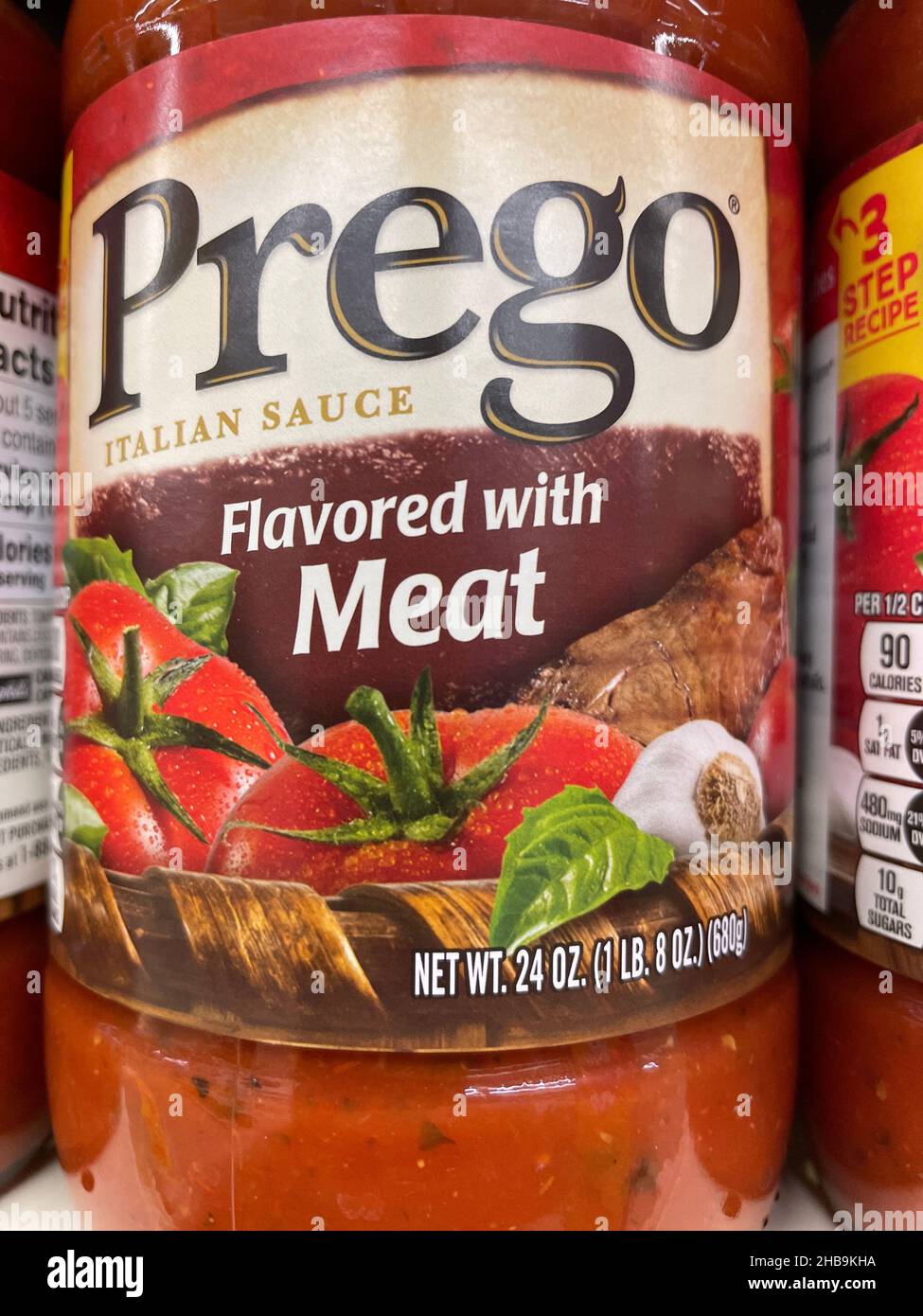 Prego pasta sauce grocery hi-res stock photography and images - Alamy