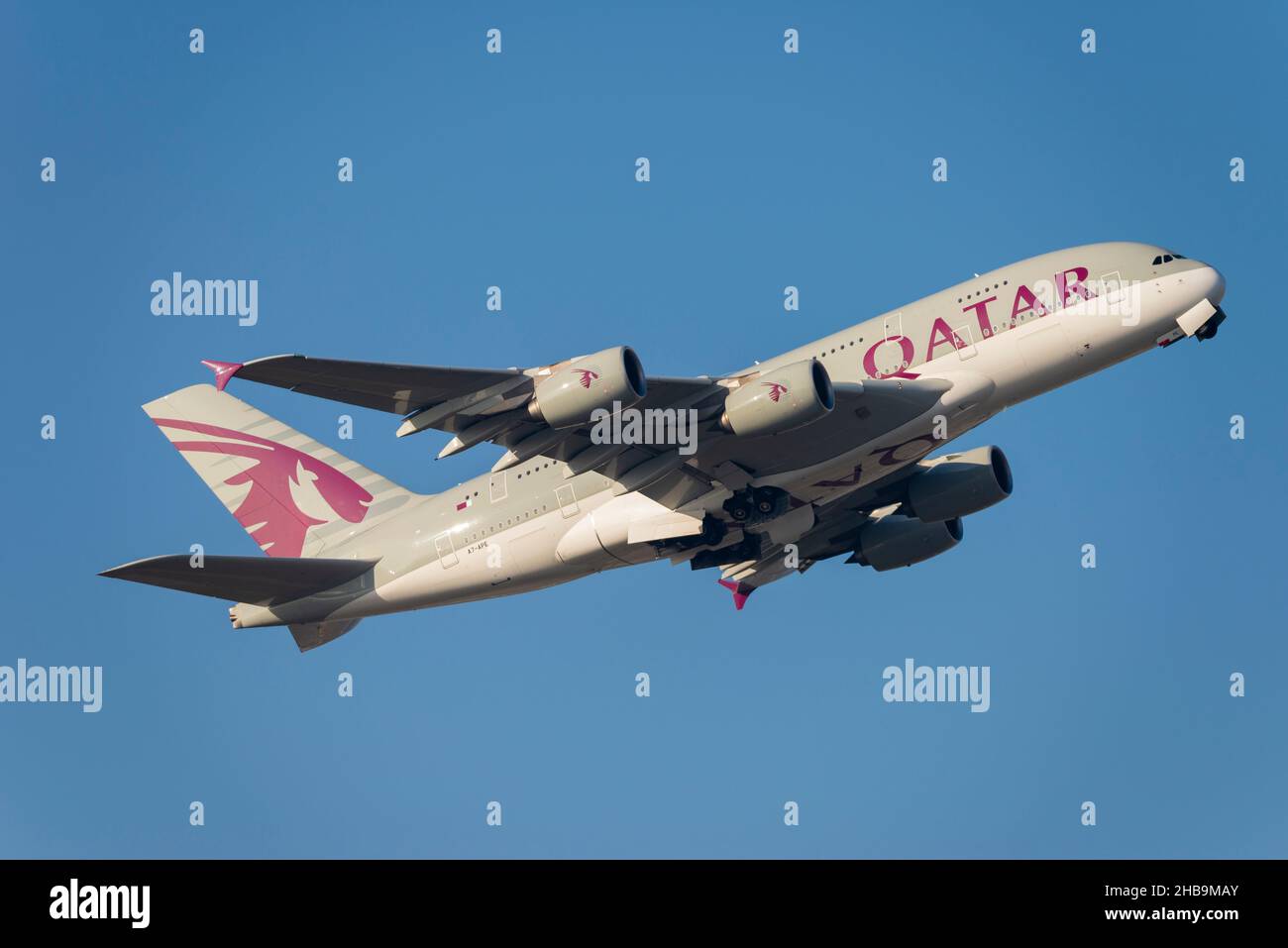 エアバス A380-800 ラグビー ワールドカップ 2019 Qatar airways airbus a380 hi-res stock photography and