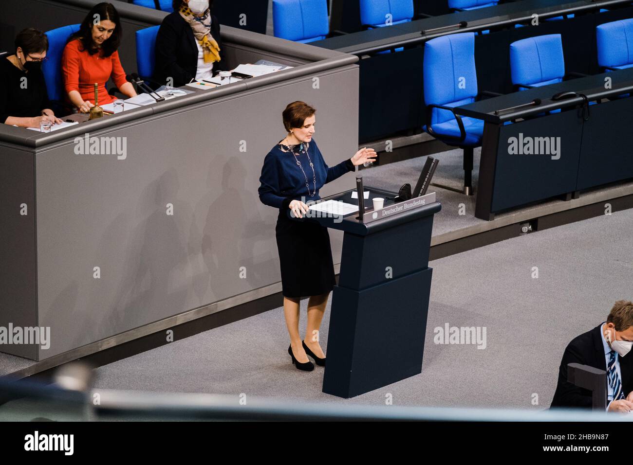 Berlin, Germany. 16th Dec, 2021. Katja Kipping, German politician of The Left. (Credit Image: © Ralph Pache/PRESSCOV via ZUMA Press Wire) Stock Photo