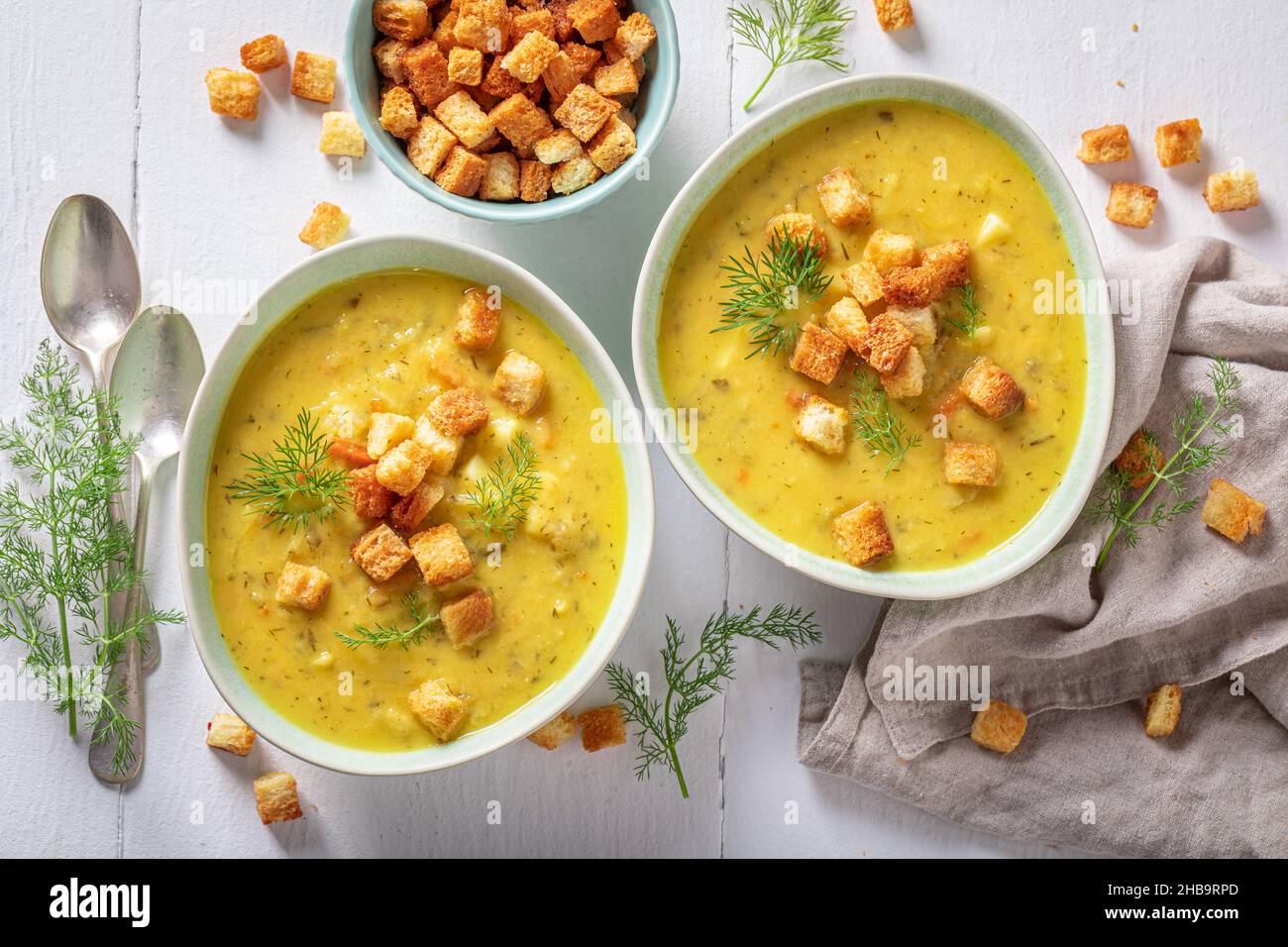 Delicious gherkins soup is a classic Polish soup. Minestrone soup with