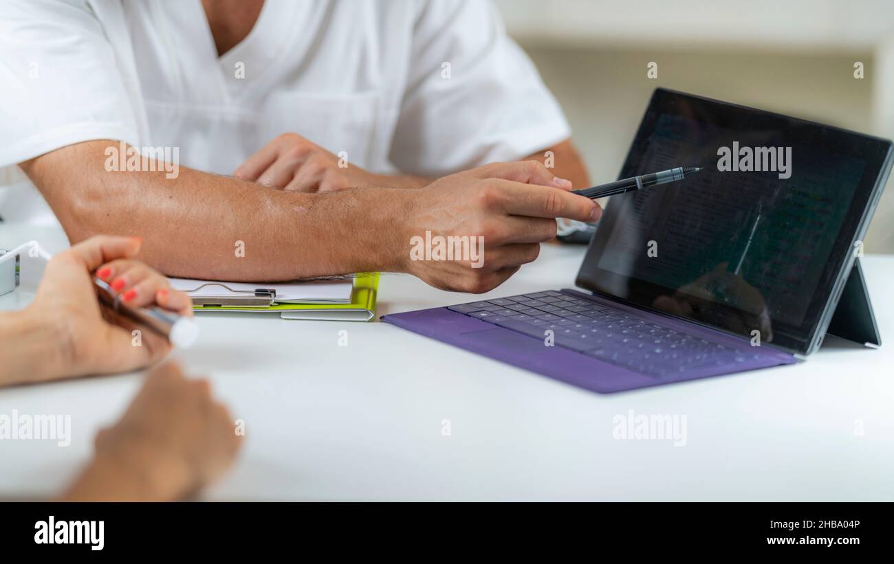 Quantum medicine, conceptual image. Quantum medicine practitioner