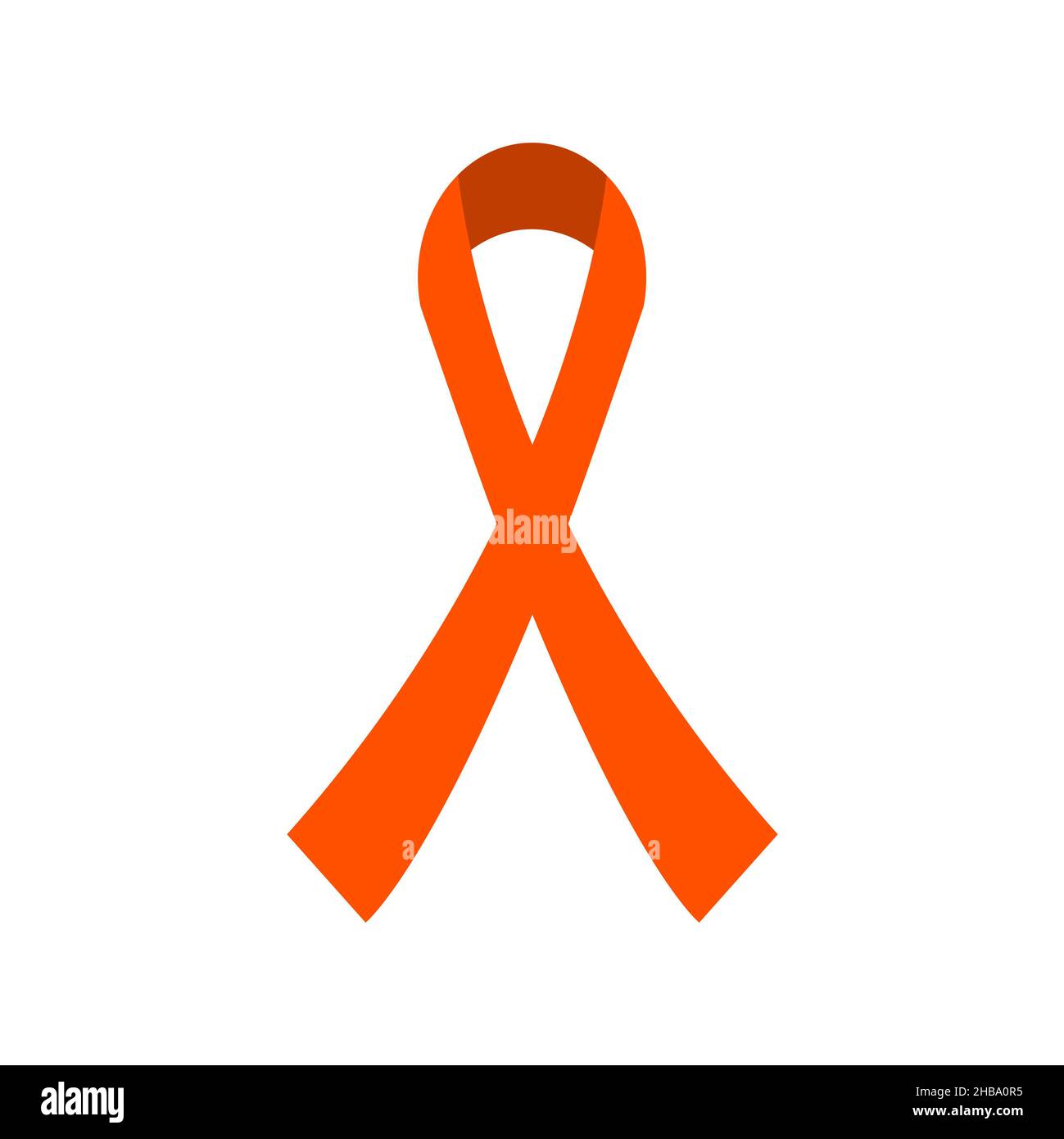 Multiple sclerosis ribbon, conceptual illustration Stock Photo - Alamy