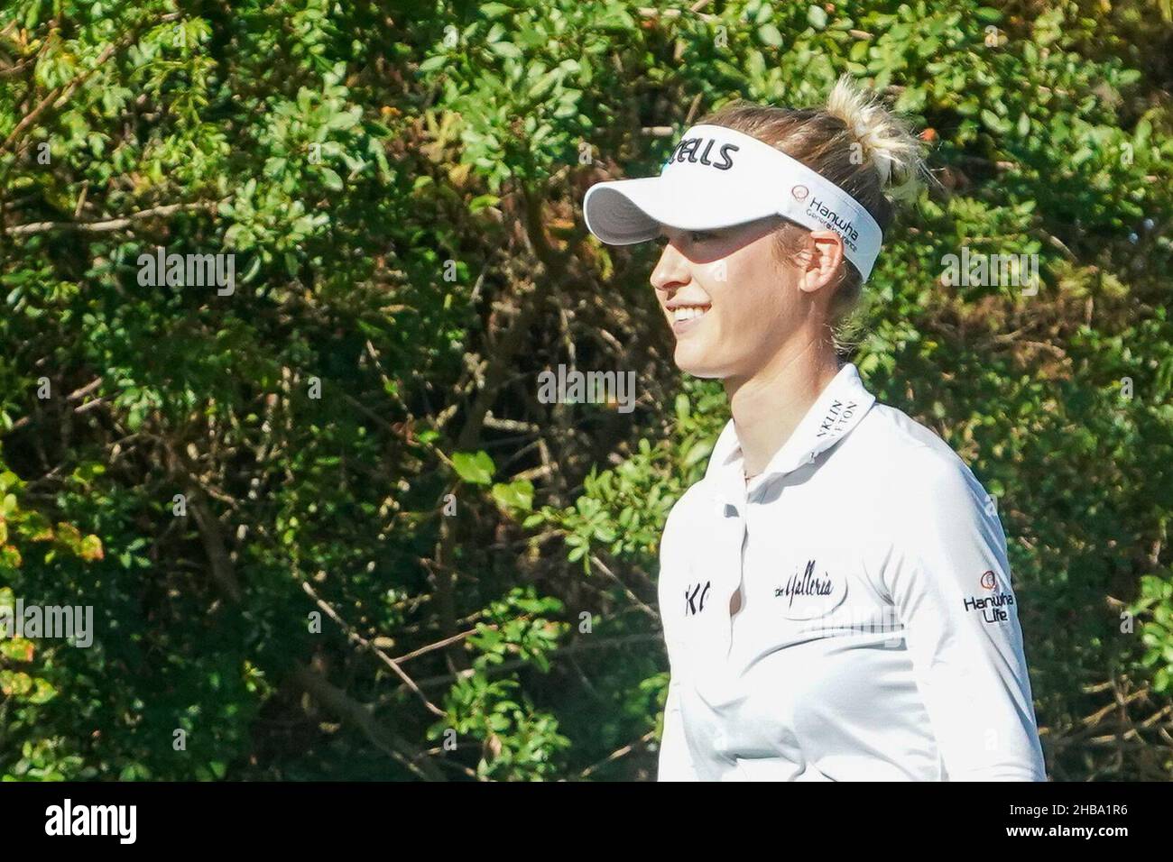Orlando, Florida, USA. 17th Dec, 2021. Nelly Korda walks off the first