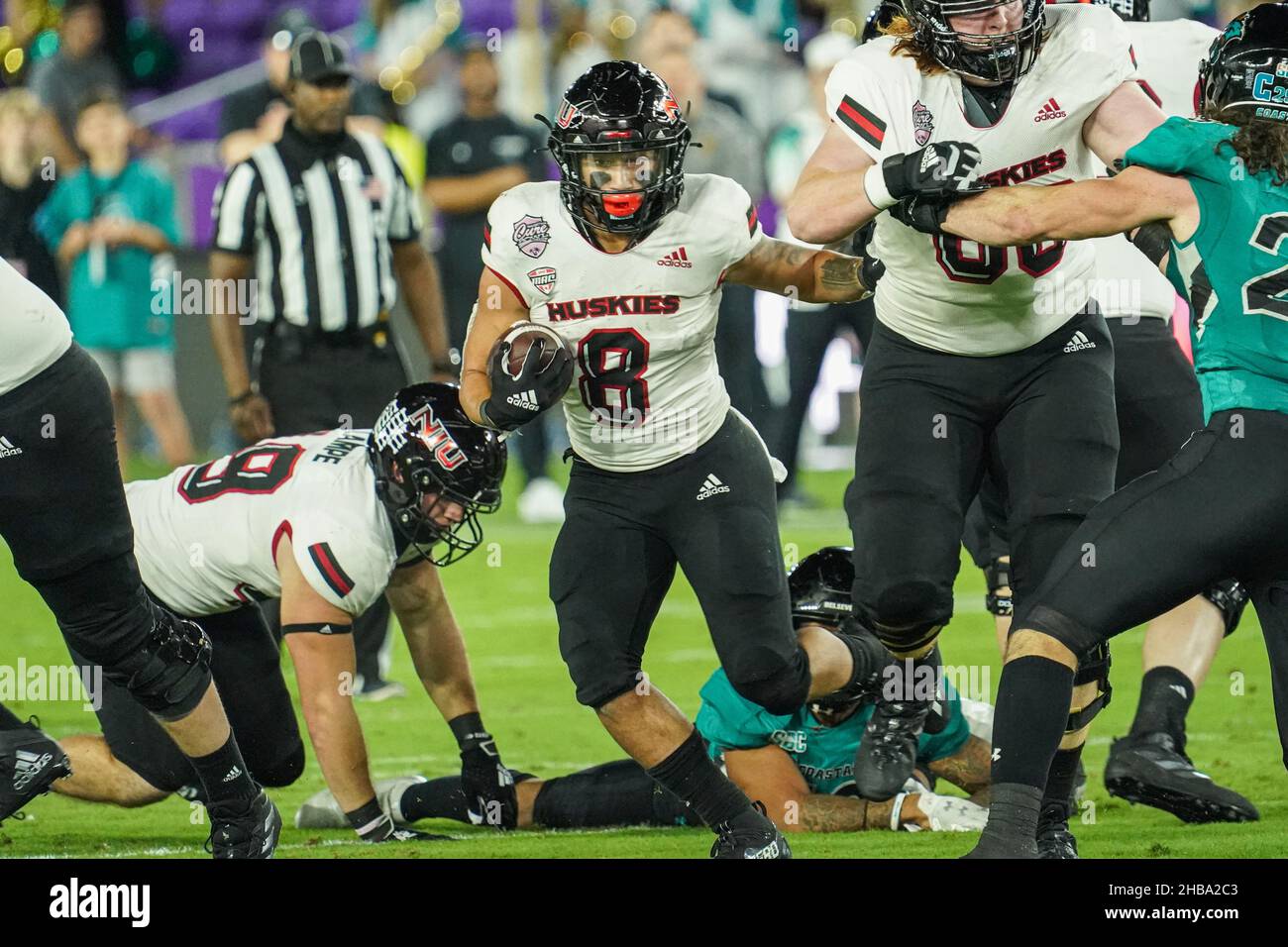 Orlando, Florida, USA, December 15, 2021, NIU Huskies Nose Tackle
