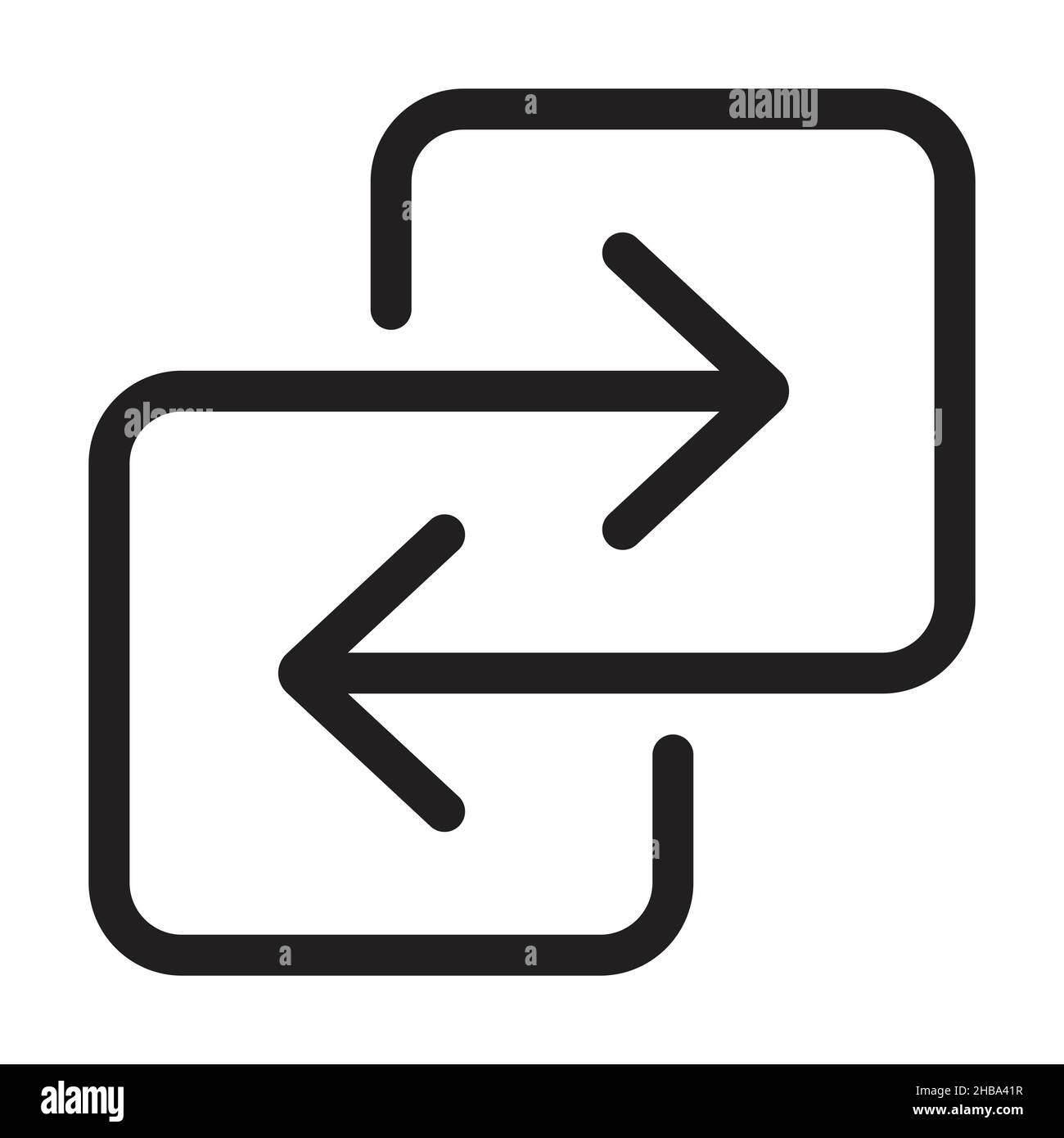 Exchange arrows symbol Stock Vector Images - Alamy