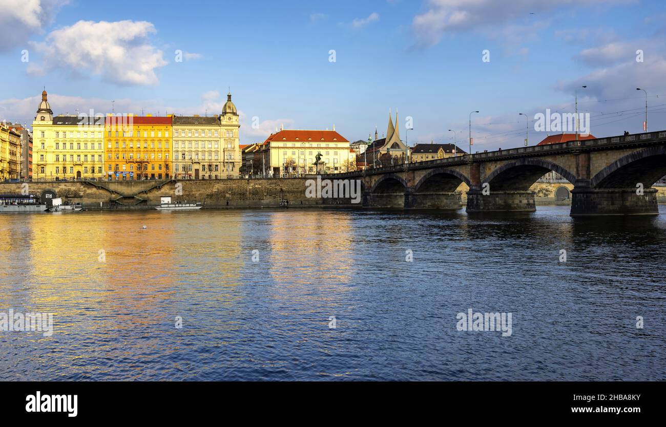 Vltava River in Prague Stock Photo Alamy