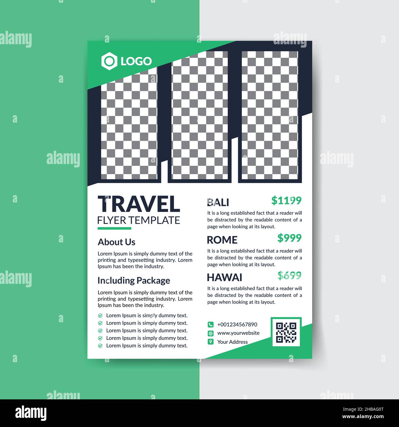 Modern travel flyer hi-res stock photography and images - Alamy
