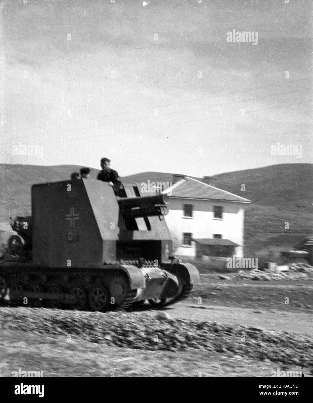 2. Welktrieg Wehrmacht Heer Sturmpanzer I / Bison I mit sIG 33 - 2nd Wolrd War German Army Self-Propelled Gun Bison I Stock Photo