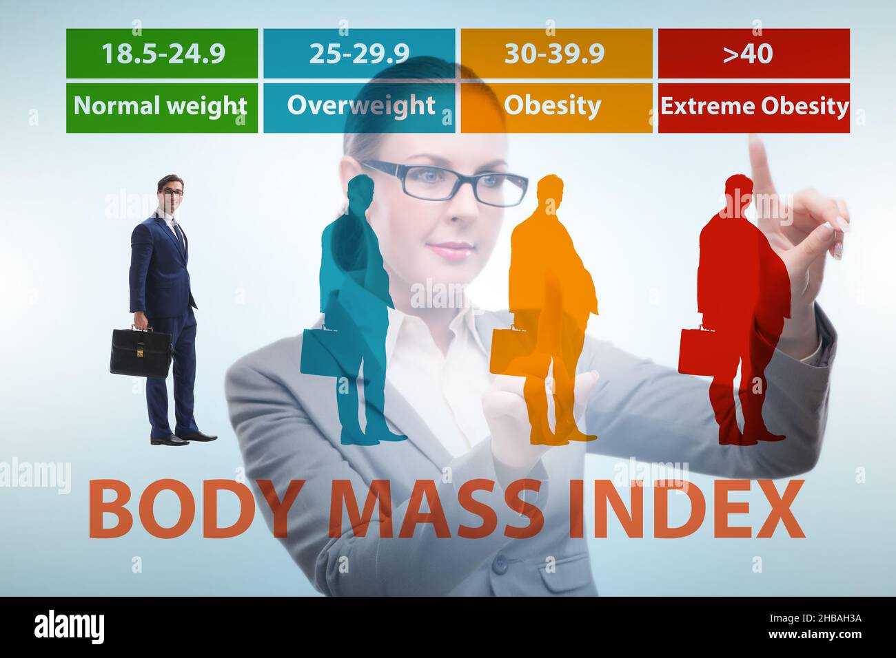 Concept of the BMI - body mass index Stock Photo - Alamy
