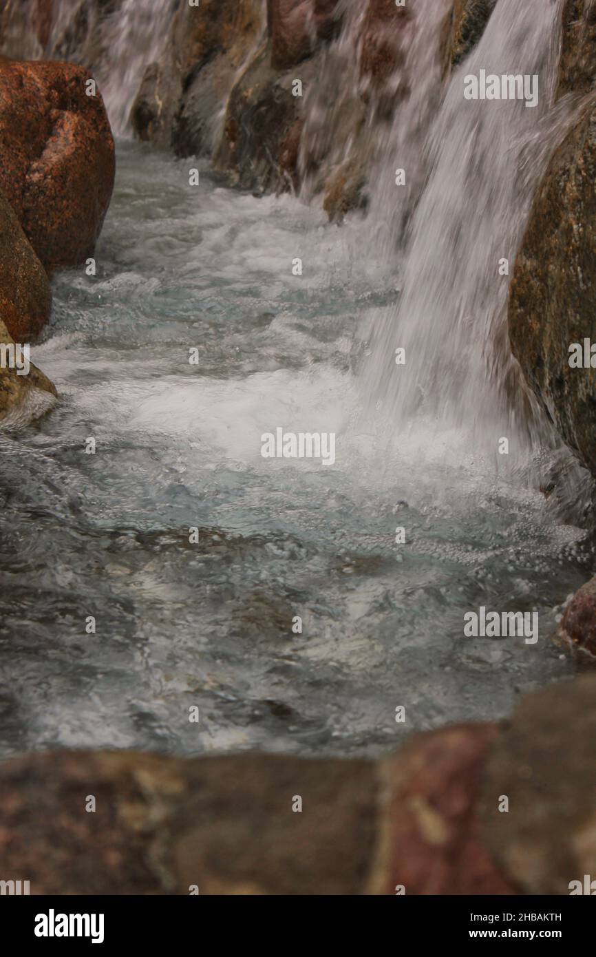 Raging Rocks Decorative waterfall on natural stones hi-res stock photography and ...