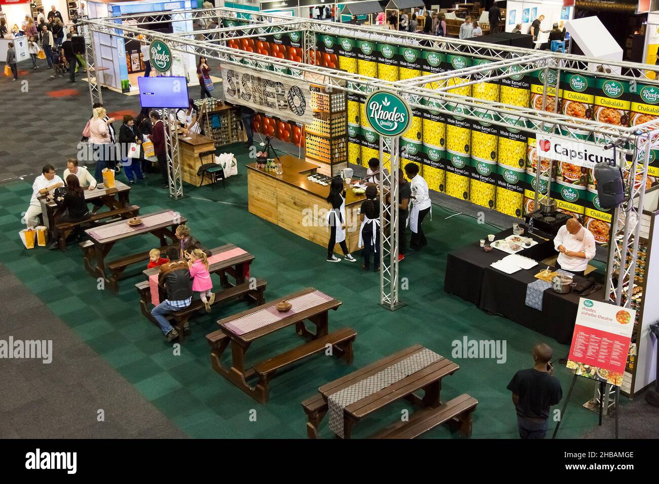 JOHANNESBURG, SOUTH AFRICA - Oct 15, 2021: A number of visitors