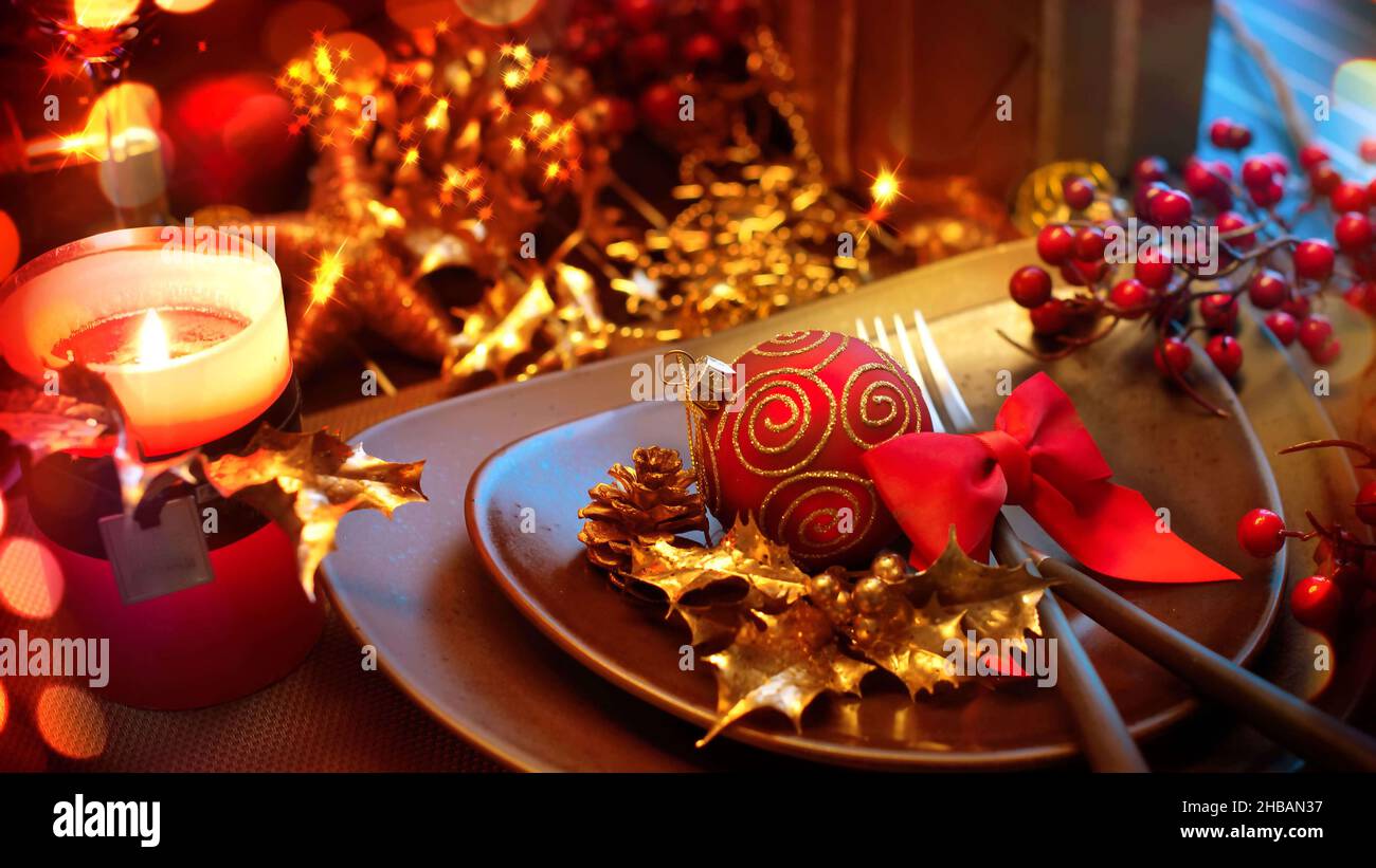 Merry Christmas Home Decoration Stock Photo