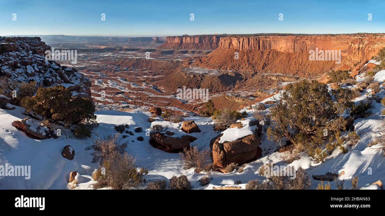 Orange Cliffs, Moab, Canyonlands National Park, Utah, United States of America.  A unique, optimised version of an image by NPS Ranger JW Frank; Credit: NPS/Jacob W. Frank Stock Photo
