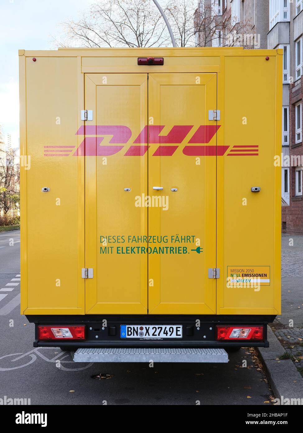 Dhl transporter hi-res stock photography and images - Alamy