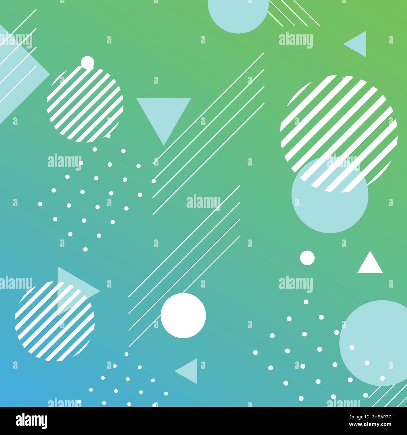 Memphis pattern, halftone creative pattern vector illustration Stock Vector