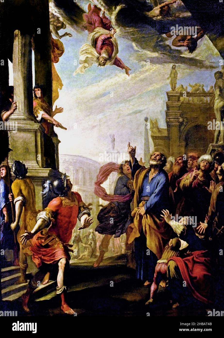 Vocation of St. Peter and St. Andrew painted, by Giovanni Battista Carlone 1603-1684 Italy Italian Stock Photo