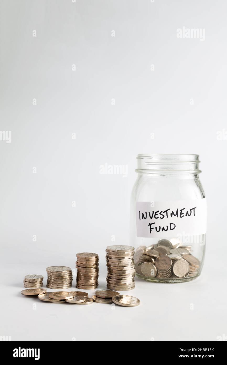 Concept of investing money for retirement and growing value over time ...