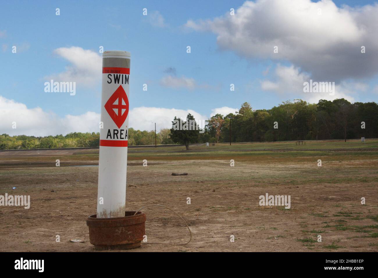 Swim Area in Dry Lake Late Afternoon Lake Tyler Stock Photo Alamy