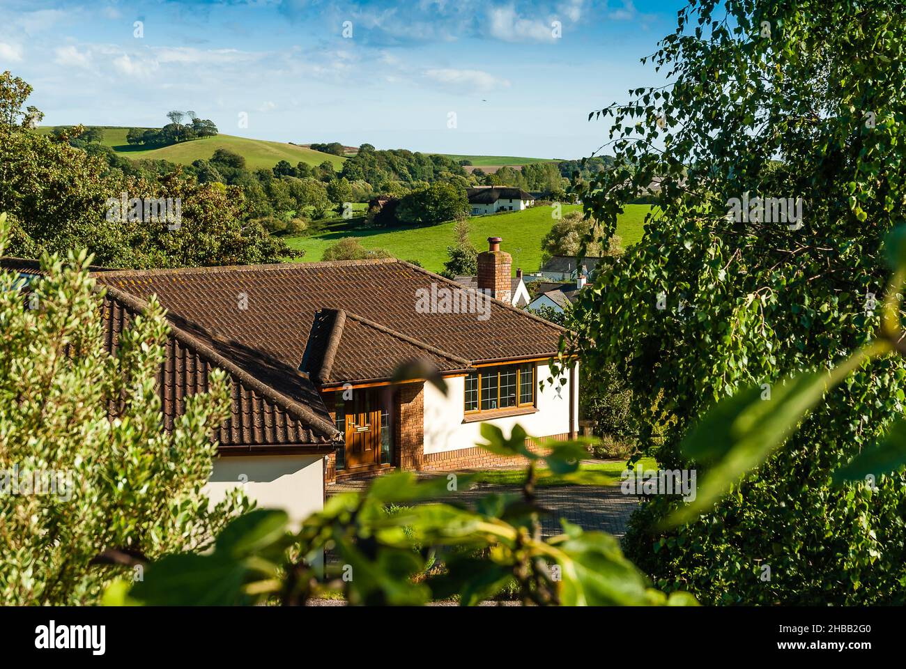 A Private Devon Country House in Summer Stock Photo Alamy