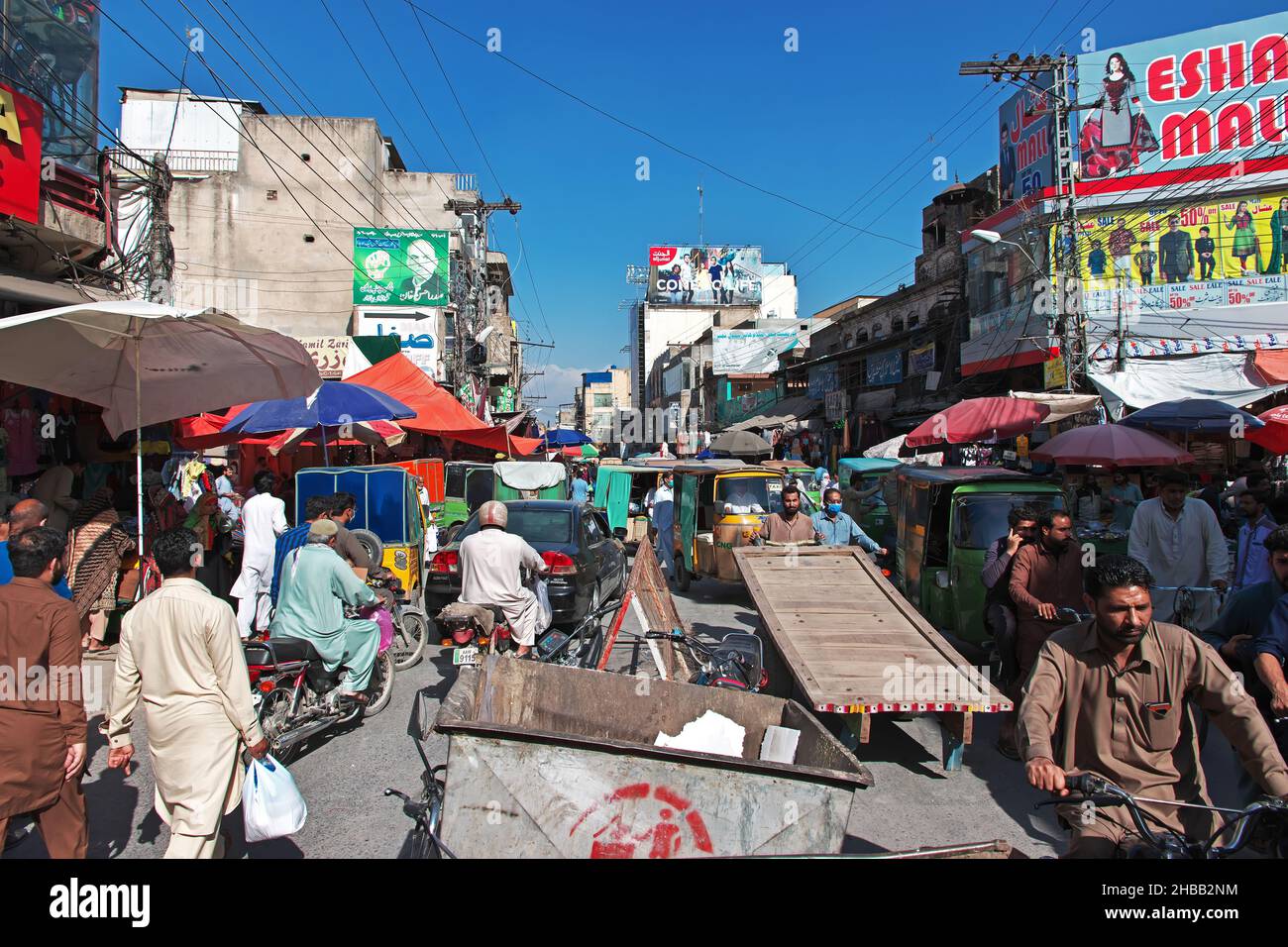 Local market in Rawalpindi close Islamabad, Punjab province, Pakistan