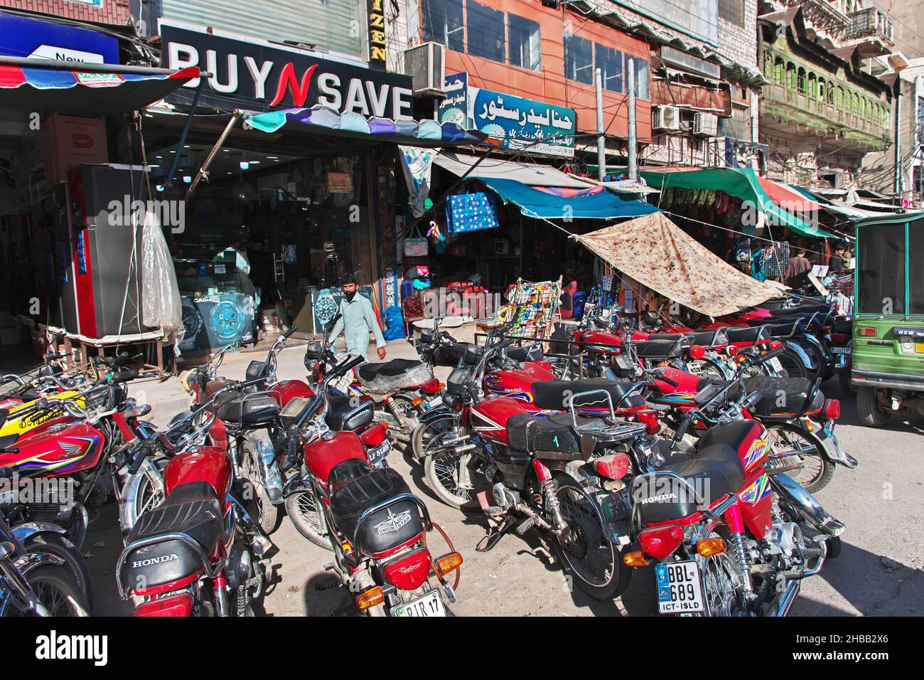 Local market in Rawalpindi close Islamabad, Punjab province, Pakistan