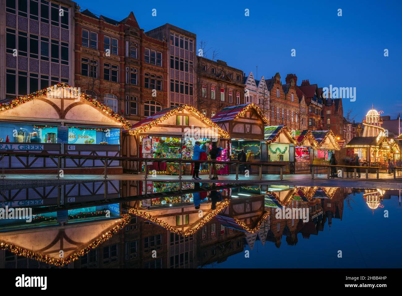 Nottingham Christmas Market and festive attractions in the city centre