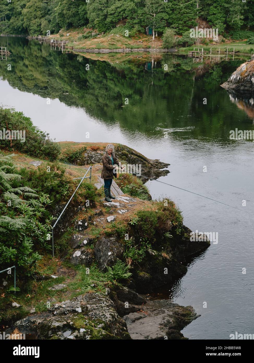 Fly fishing on the River Shiel on the private Lochshiel Estate on the