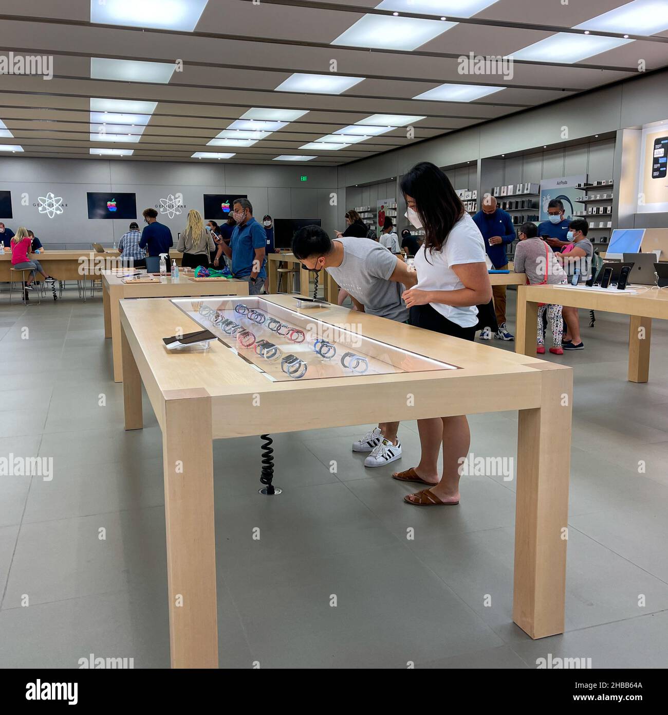 Orlando, FL USA - October 19, 2021: The interior of an Apple Store in  Orlando, Florida Stock Photo - Alamy