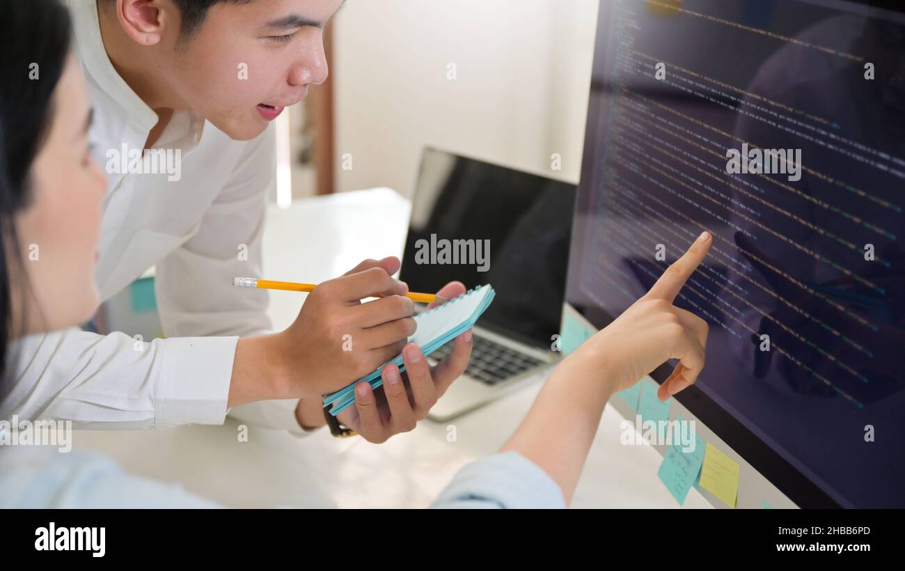 Computer programming language female hi-res stock photography and ...