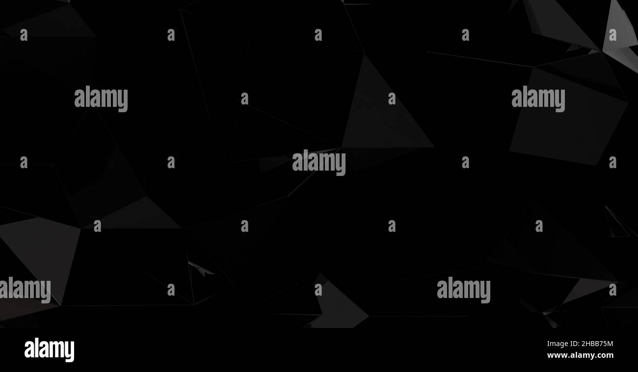 Abstract dark polygonal mosaic background Stock Photo