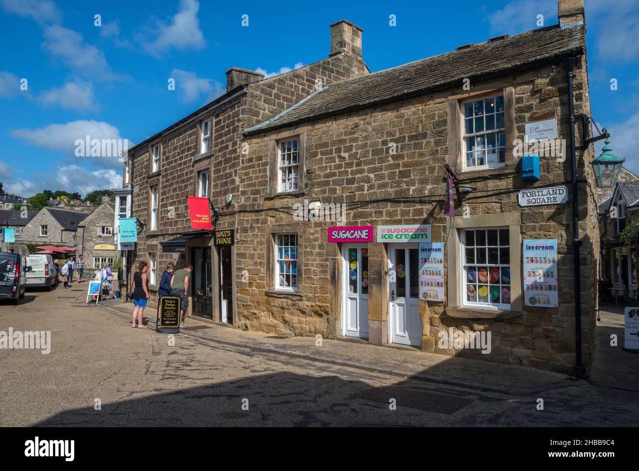 Portland Square, Bakewell, Derbyshire Stock Photo