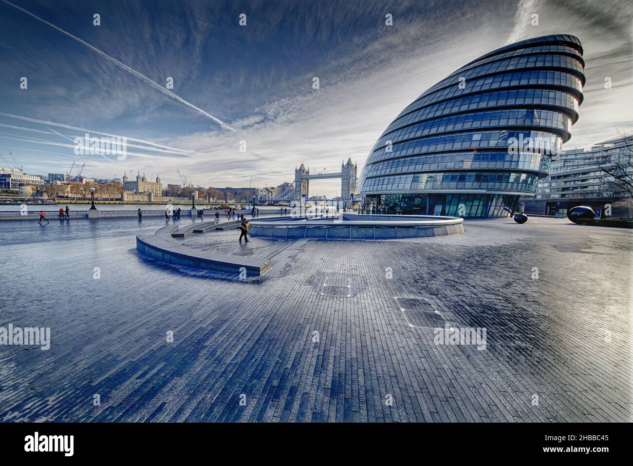 Tower Bridge and City Hall London Stock Photo