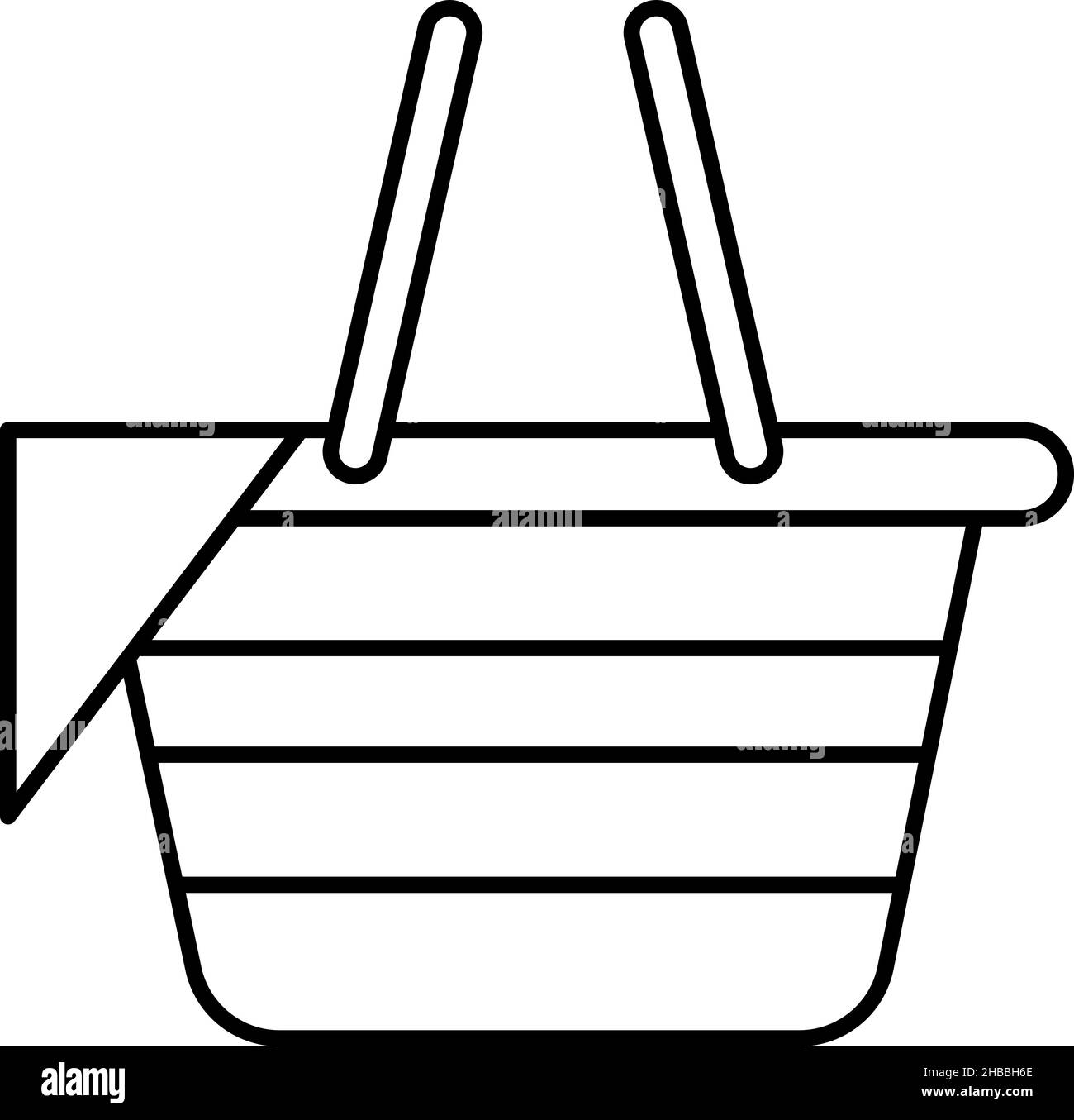 Picnic Basket Outline Icon Vector Stock Vector Image & Art Alamy