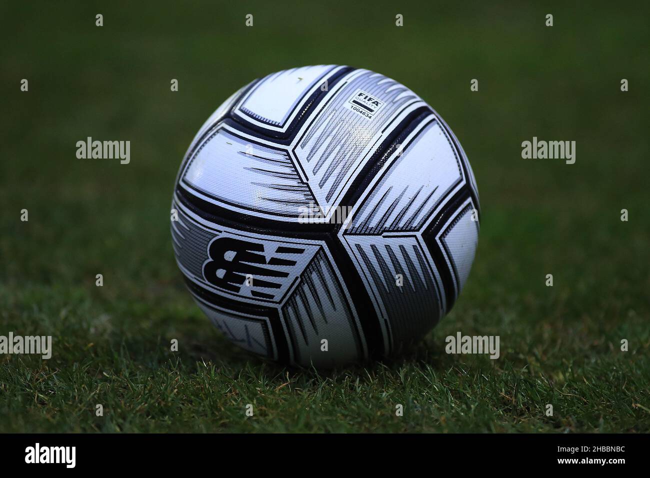 London, UK. 18th Dec, 2021. The New Balance national league match ball is  pictured. FA Trophy, 3rd round match, Barnet v Boreham Wood at the Hive  Stadium in London on Saturday 18th