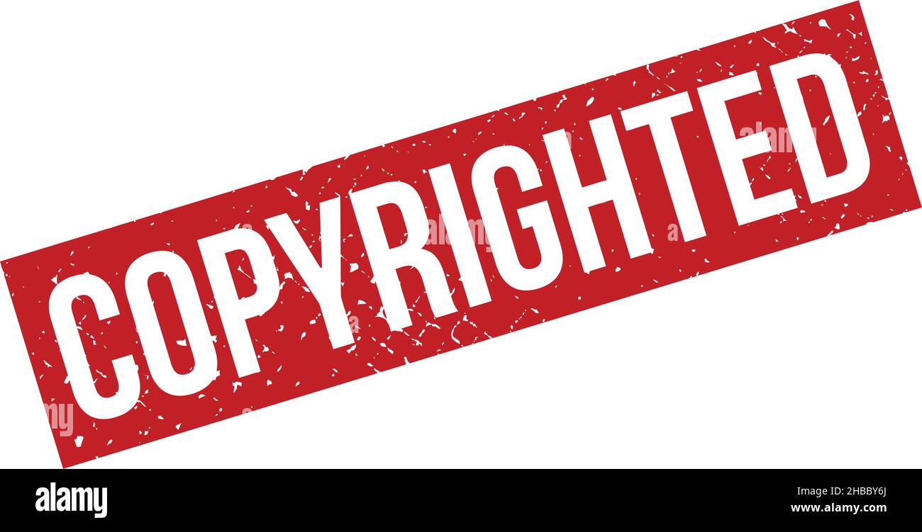 Copyrighted Grunge Rubber Stamp Vector Stock Vector Image & Art Alamy