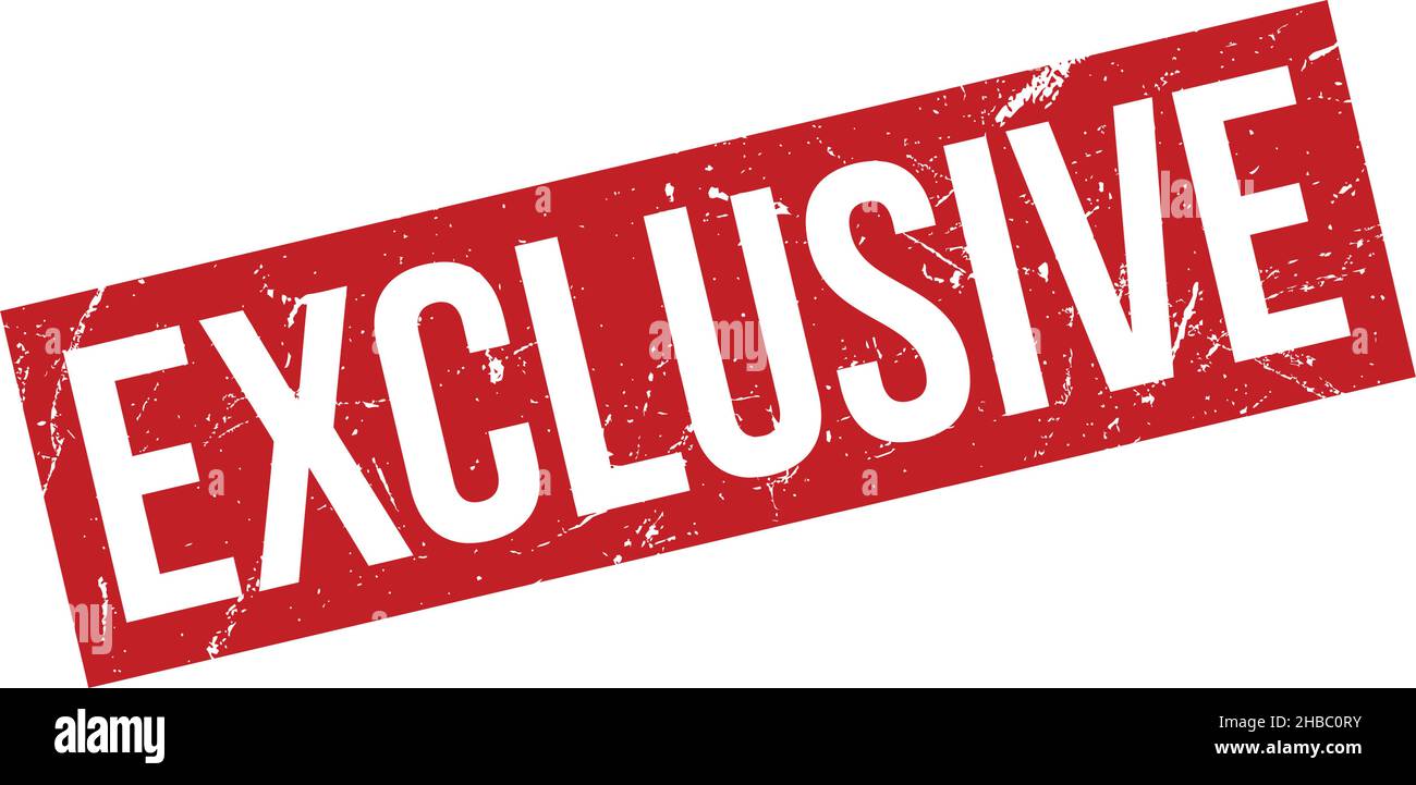 Exclusive Rubber Grunge Stamp Seal Vector Illustration Stock Vector ...