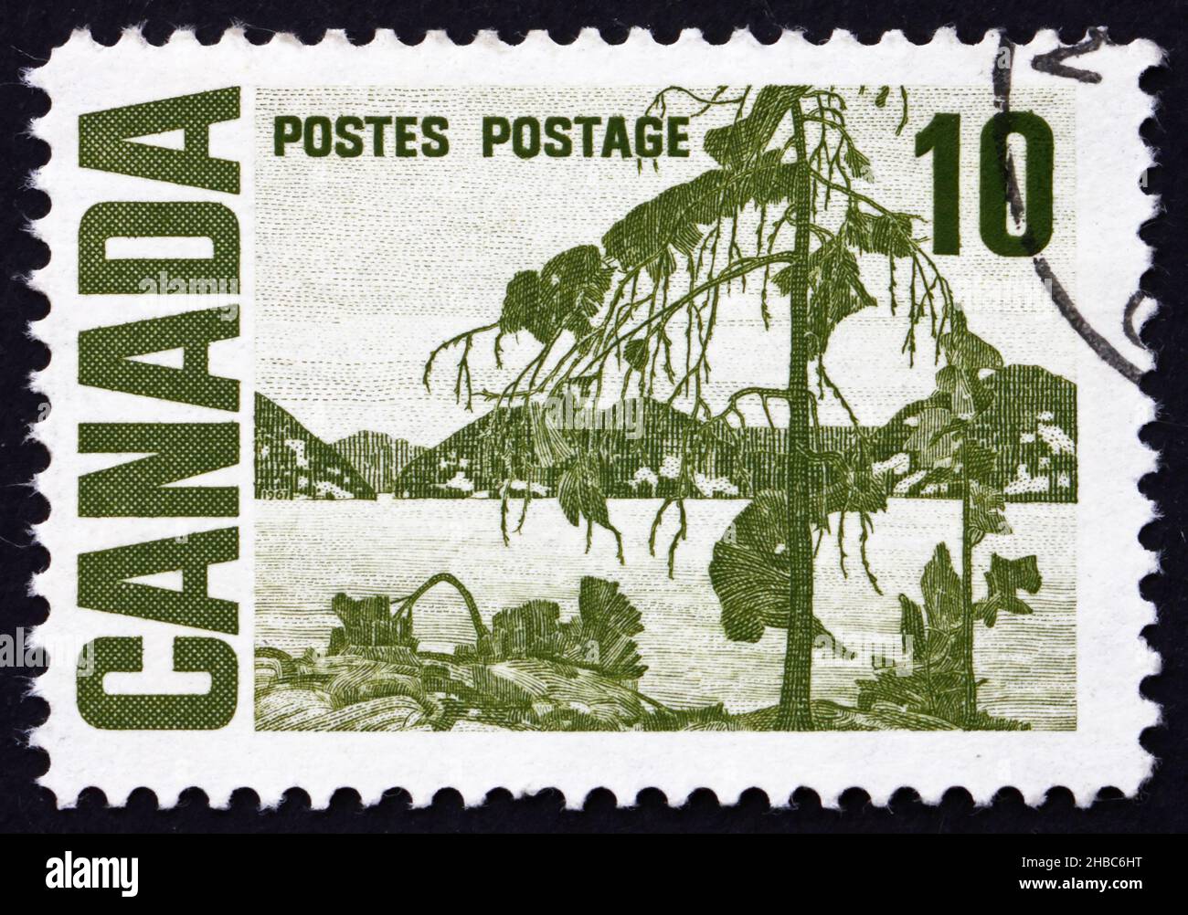 CANADA CIRCA 1967 a stamp printed in the Canada shows The Jack Pine
