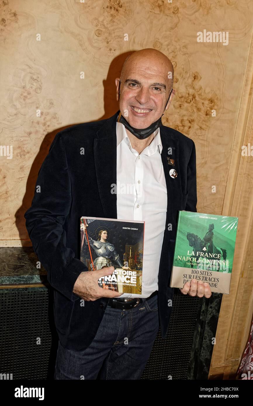 Paris, France. 6th Dec, 2021. Dimitri Casali attends the 11th History Book Fair at the Cercle National des Armées on December 6 in Paris, France. Stock Photo