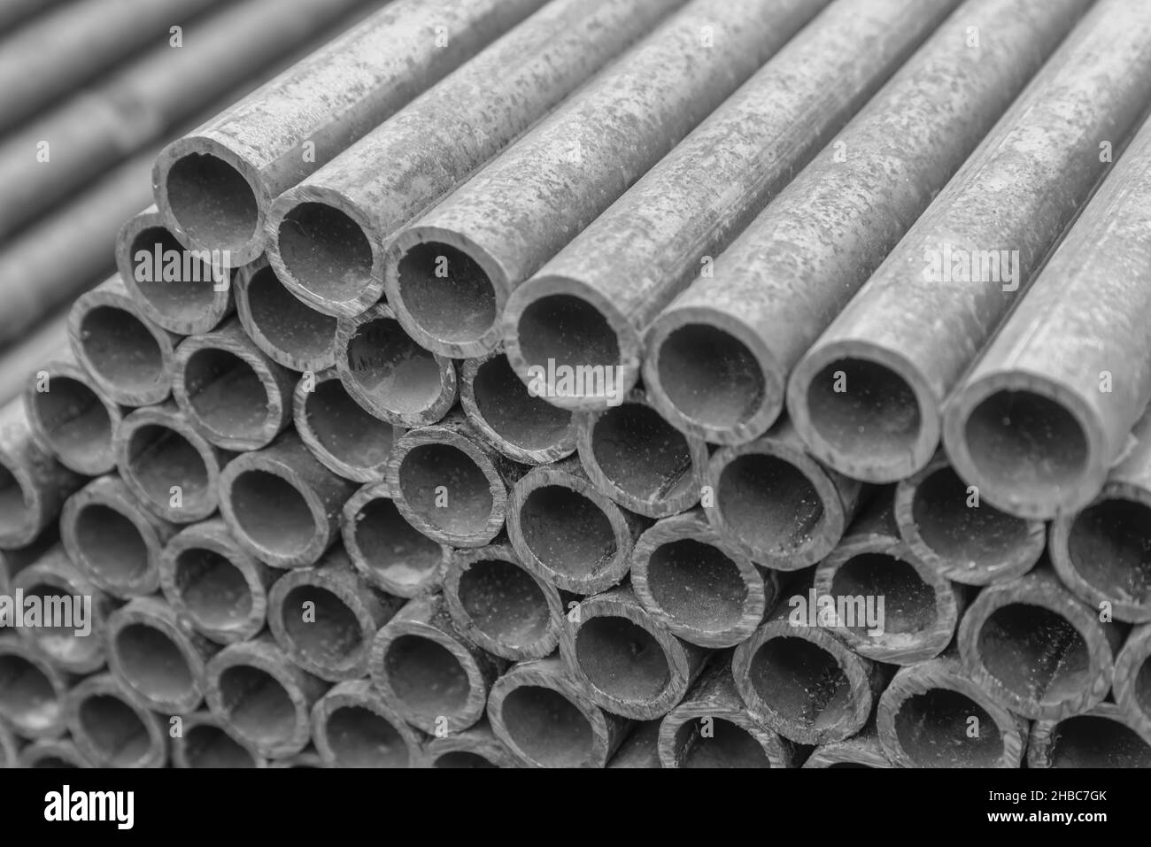 Metal watersupply pipes Stock Photo Alamy