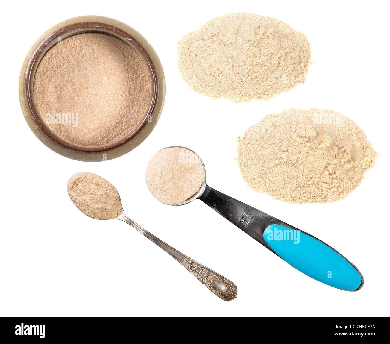set apple pectin powder cutout on white background Stock Photo - Alamy