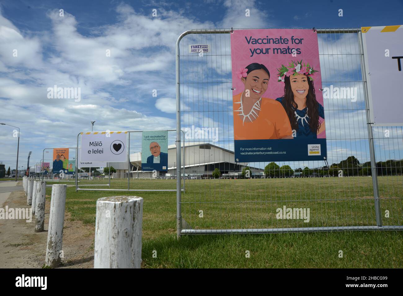Signage encourages people, particularly Pacific Islanders, to attend a ...
