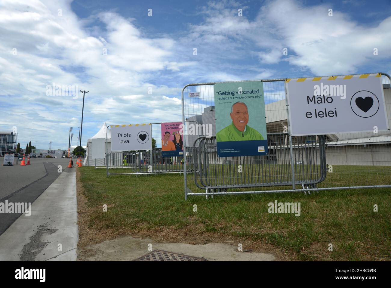 Signage encourages people, particularly Pacific Islanders, to attend a ...