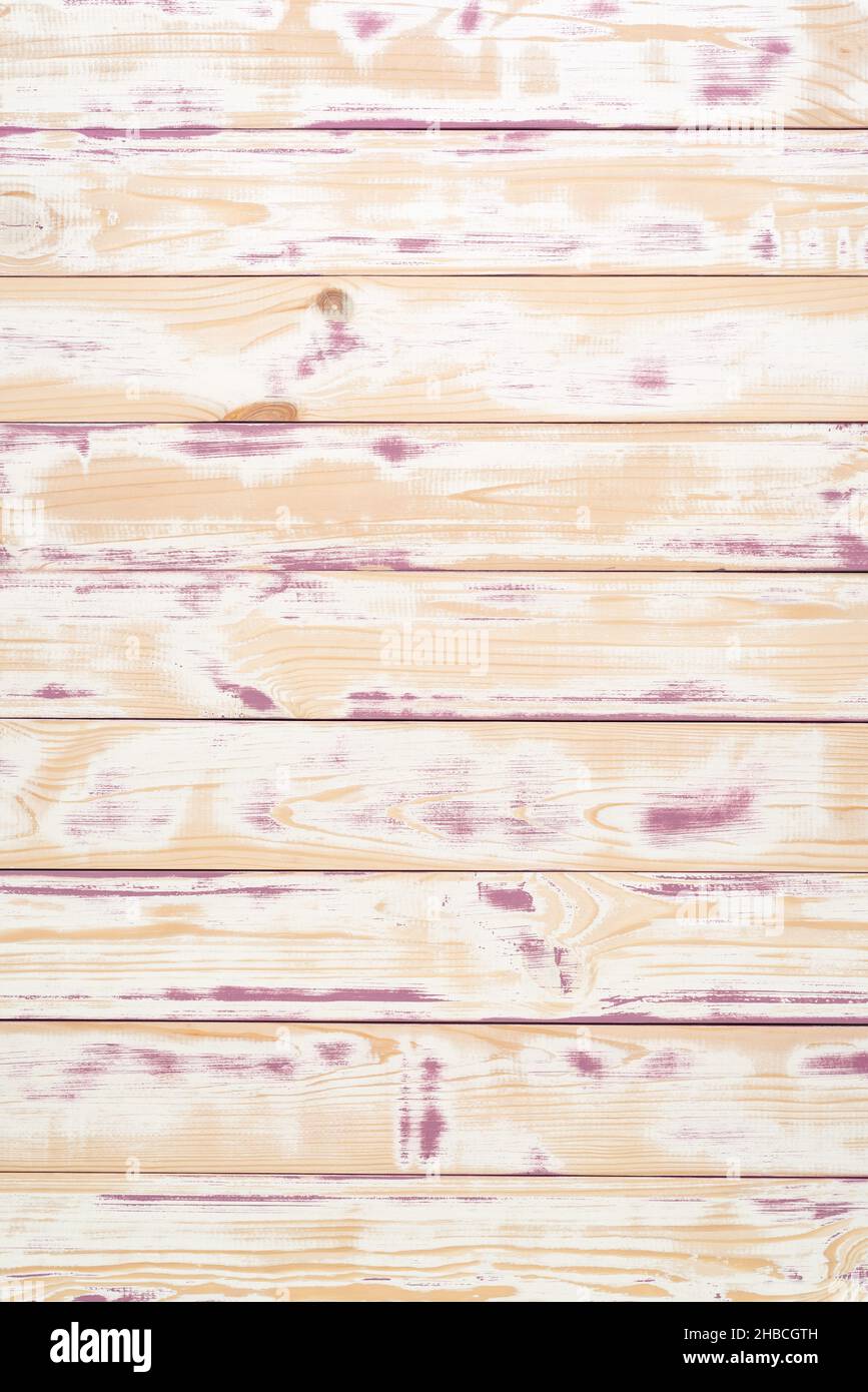 Background with abstract texture of wooden planks with peeled paint Stock Photo